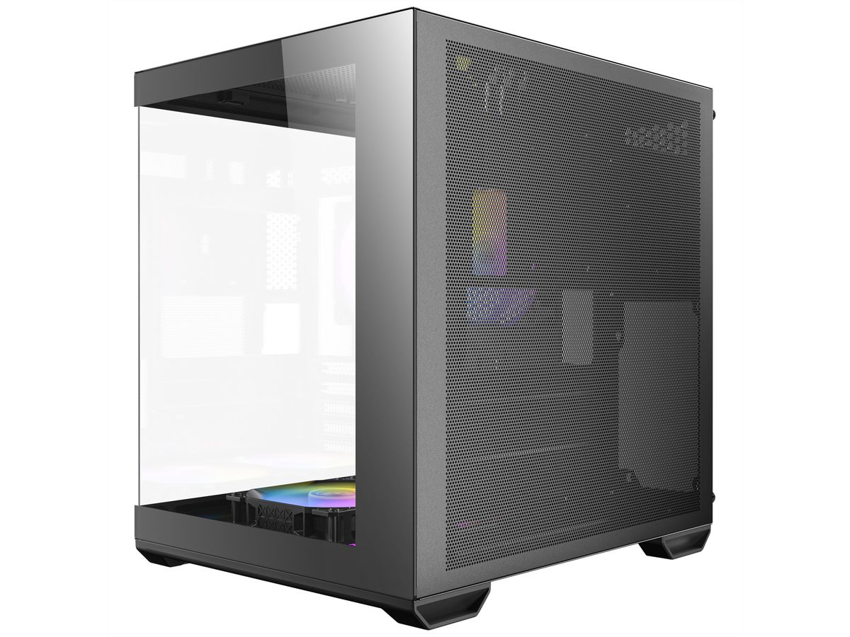 ANTEC CX60M ARGB PC Gehäuse Mini Tower Micro-ATX, schwarz