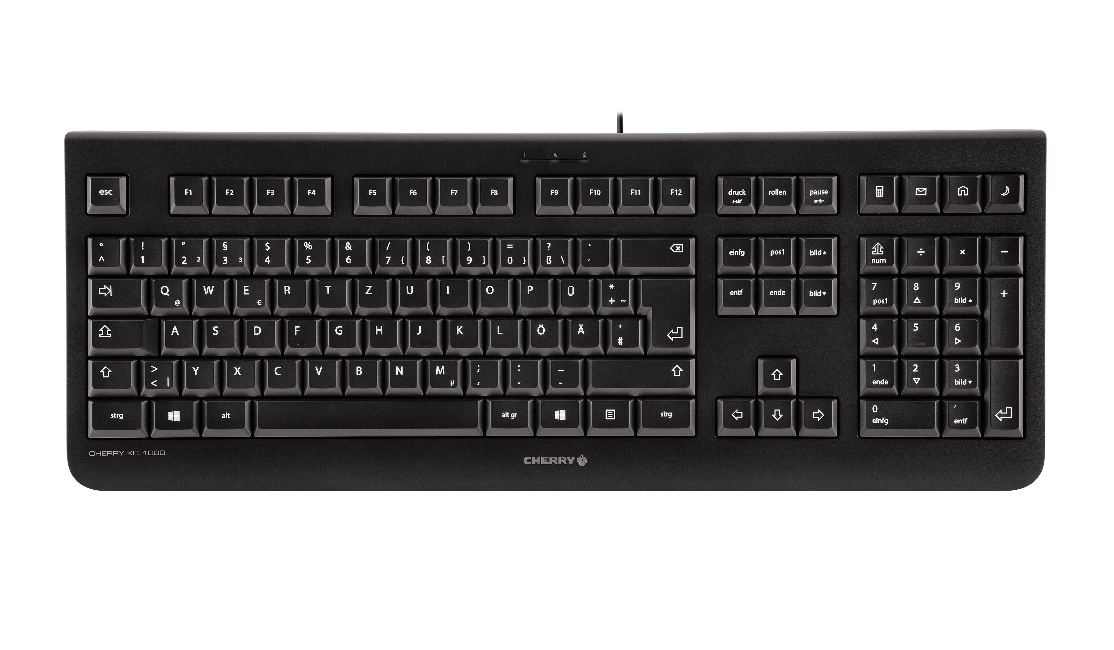 CHERRY KC 1000 USB QWERTY Engels Zwart