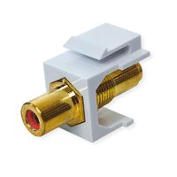 VALUE RCA keystone-koppeling, kunststof, rood