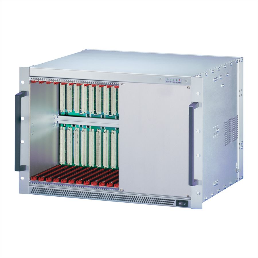 SCHROFF VMEbus System, 7 U, 12 Slot, for Transition Modules, Open Frame PSU