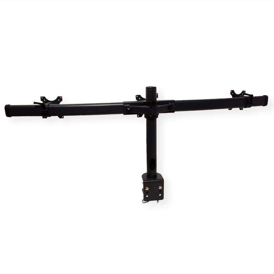 VALUE Drievoudige LCD-arm, tafelmontage, zwart