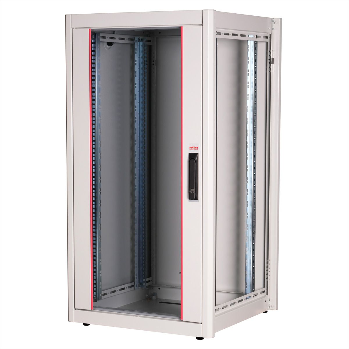 ROLINE 19-inch netwerkkast Basic 22 U, 600x600 BxD Glazen deur grijs