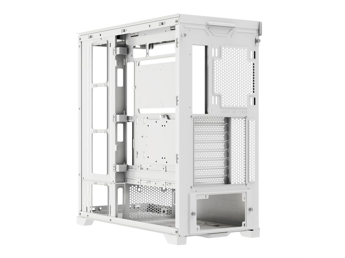 XILENCE Xilent Gleam X818.W.ARGB Gaming ATX PC-behuizing wit, RGB ATX Midi Tower