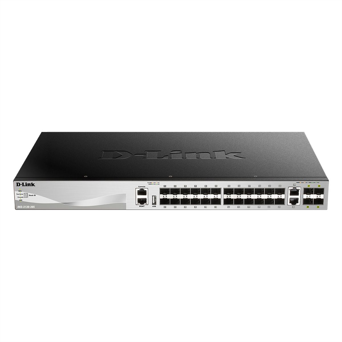 D-Link DGS-3130-30S/E 30-poorts switch, Layer 3 Fiber Gigabit Stack (SI)