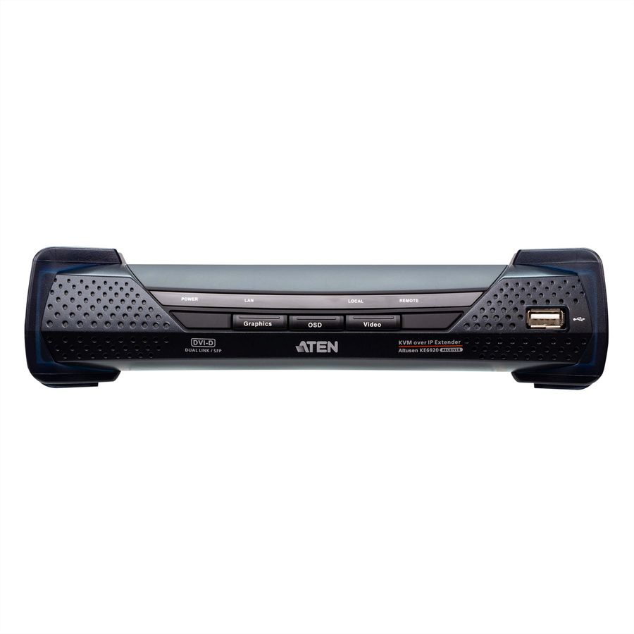 ATEN KE6920R 2K DVI-D Dual Link KVM Over IP ontvanger met SFP