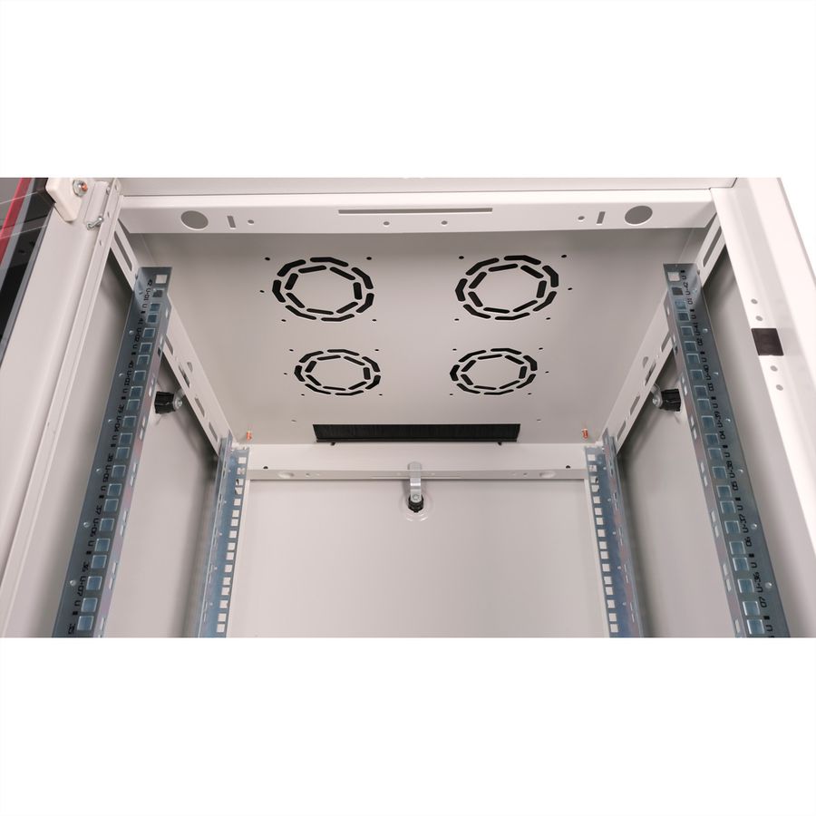 ROLINE 19-inch netwerkkast Basic 42 U, 600x600 BxD Glazen deur grijs