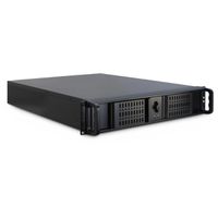 19" serverbehuizing, 2HE, lang, IPC 2U 2098-SL, zwart