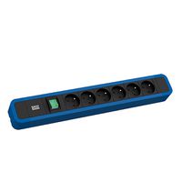 BACHMANN PRIMO 2 6xUTE 1xswitch 2.0m CEE7/7 RAL5010