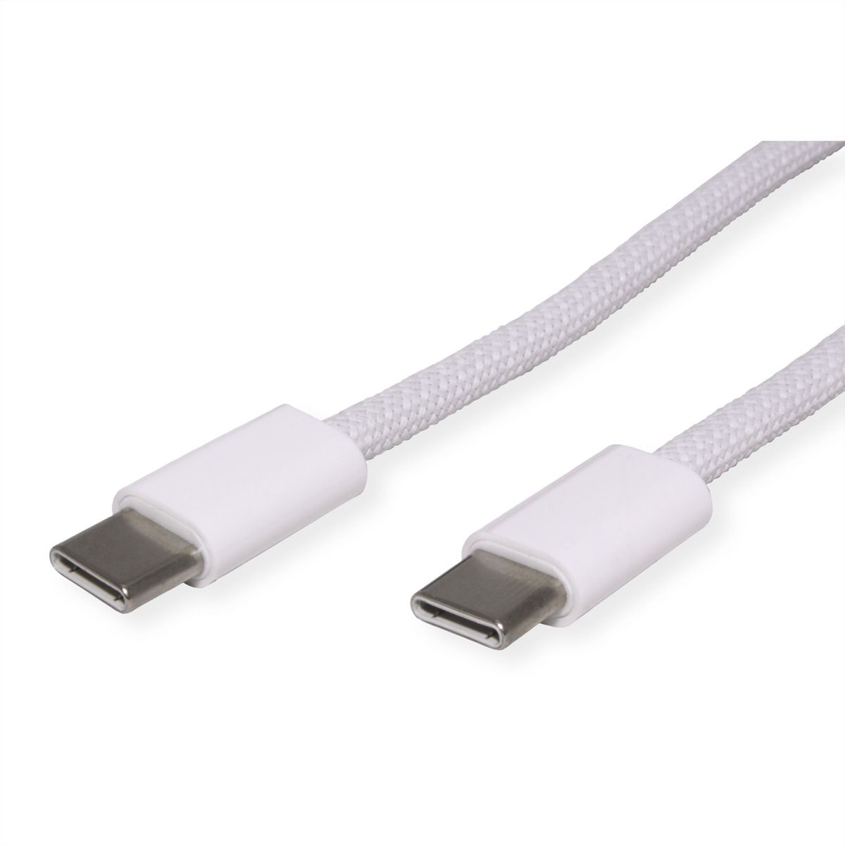 VALUE USB 2.0 Kabel, Type C-C, M/M, 60W, wit, 2 m