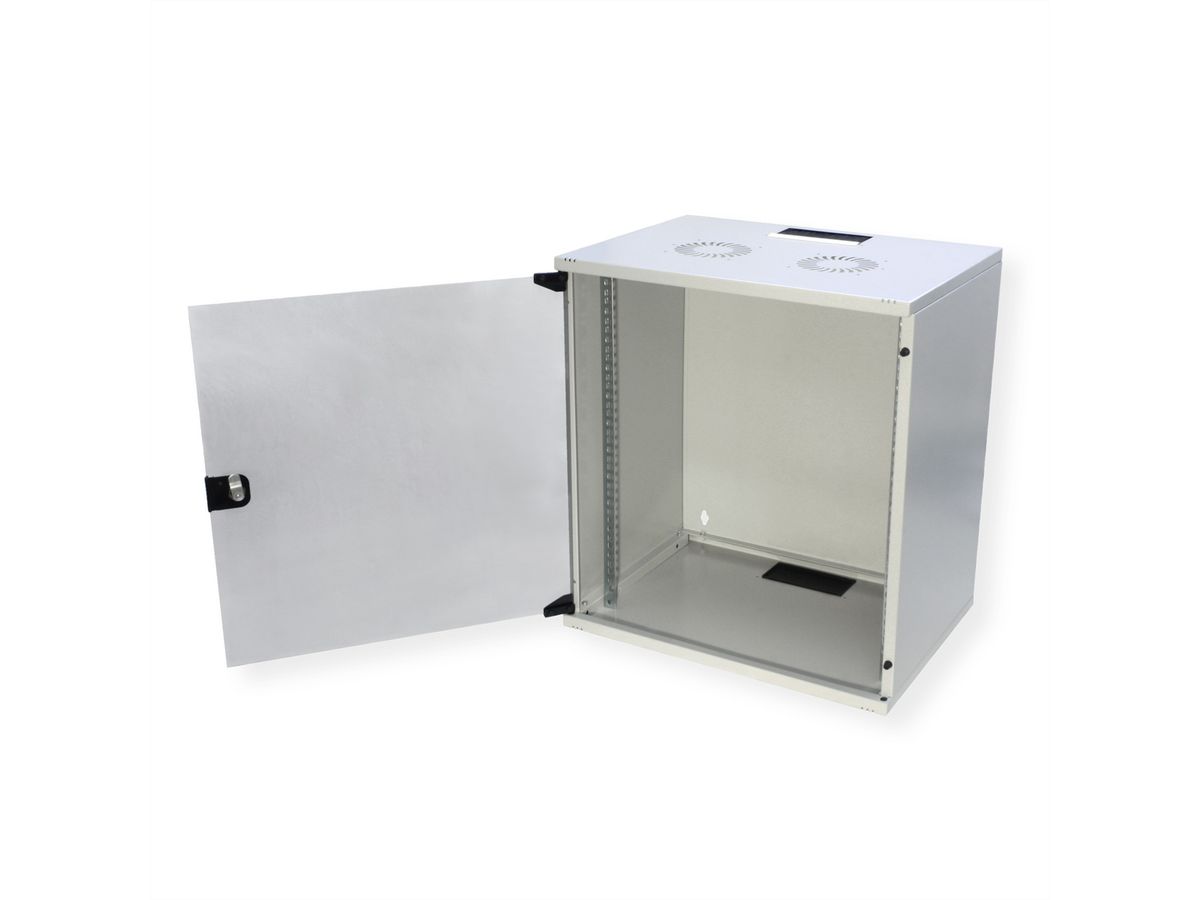 ROLINE 19-inch wall-mounted housing Basic 12 U, 540x400 WxD kit grey