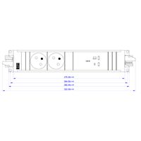 BACHMANN STEP ALU 2xUTE, 1xUSB C/C 100W