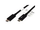 ROLINE Thunderbolt™ 3 Cable, 20GBit/s, 5A, M/M, black, 2 m
