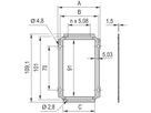 SCHROFF Insteekeenheid met frame Achterpaneel, uitsparing voor meerdere aansluitingen, 3 HE, 8 HE