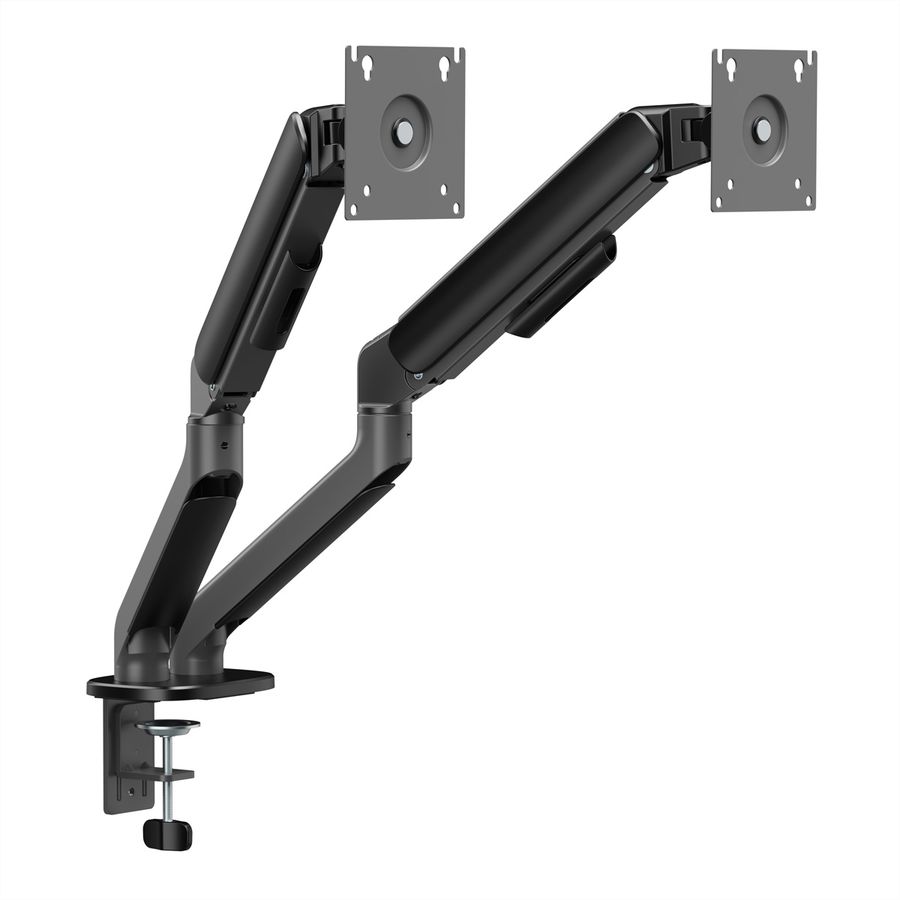 STANDARD Dual-Monitorarm, Mechanische Feder, 17–32 Zoll, max. 2 × 10 kg, schwarz