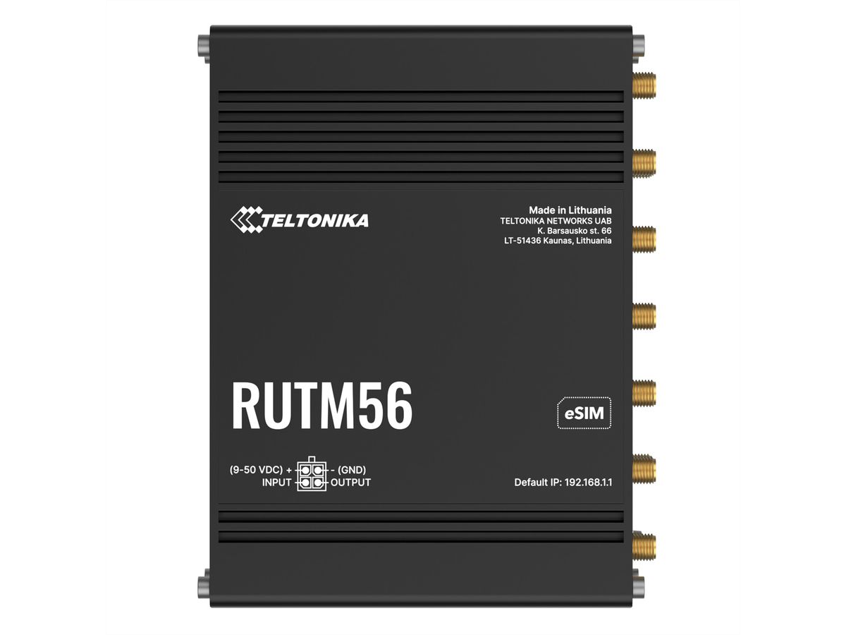 TELTONIKA RUTM56 Router mit 5G und 4G Cat 4 Modem