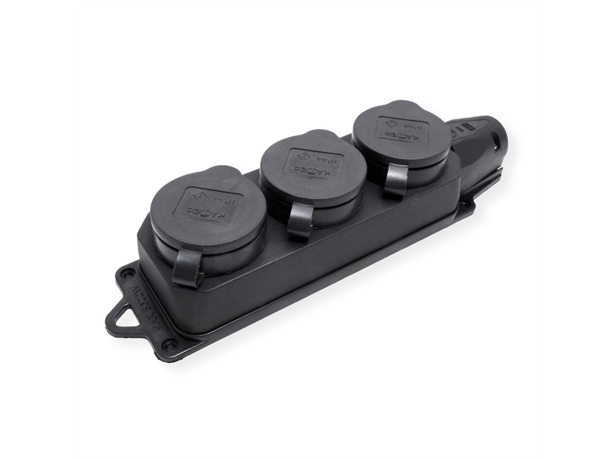 BACHMANN distributor socket outlet 3xCEE7/3, 3x earthing contact IP44