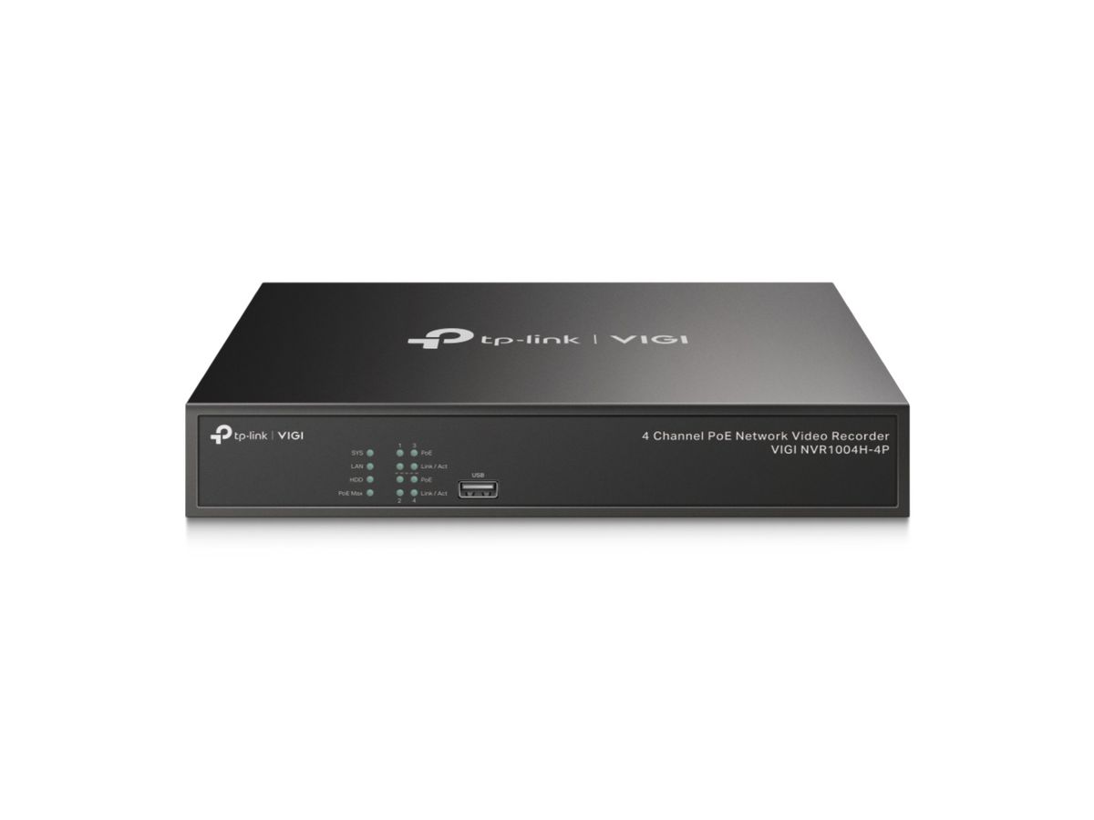 TP-Link VIGI 4 Channel PoE+ Network Video Recorder