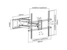 VALUE Solid Articulating Wall Mount TV Holder, up to 228.6cm (50" - 90")