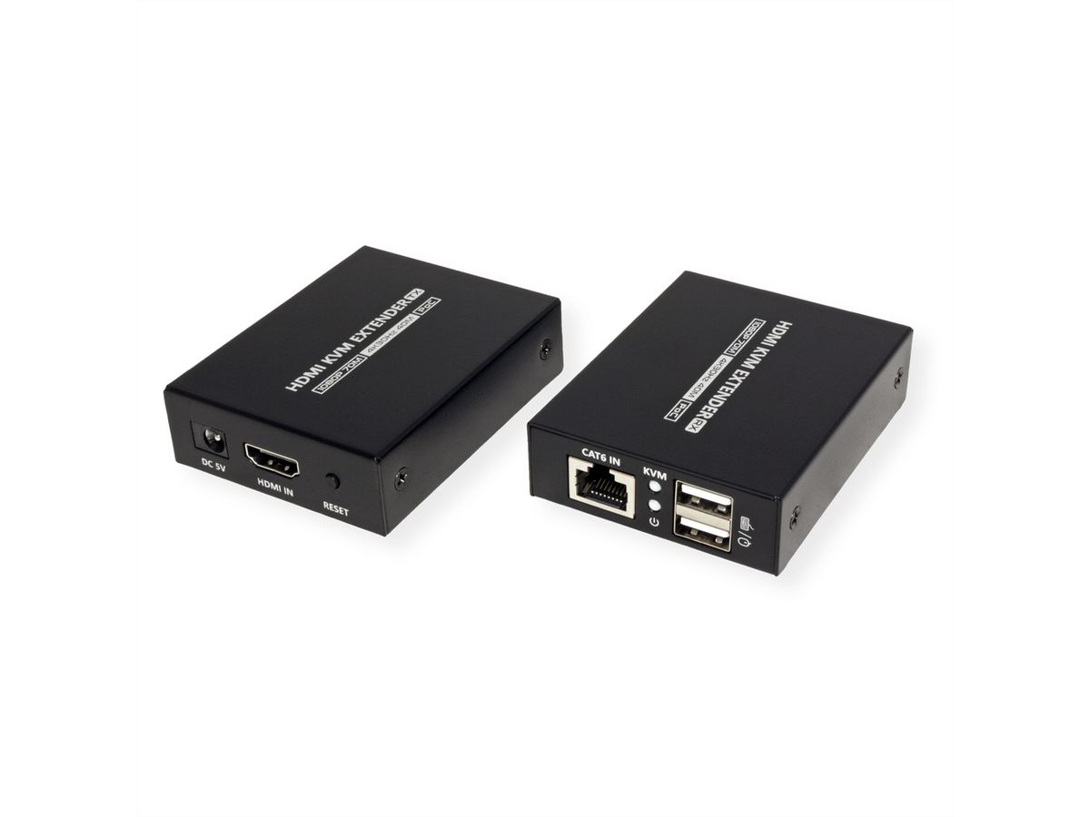VALUE KVM-Extender via Cat.6/6A, HDMI 4K30, max. 40m