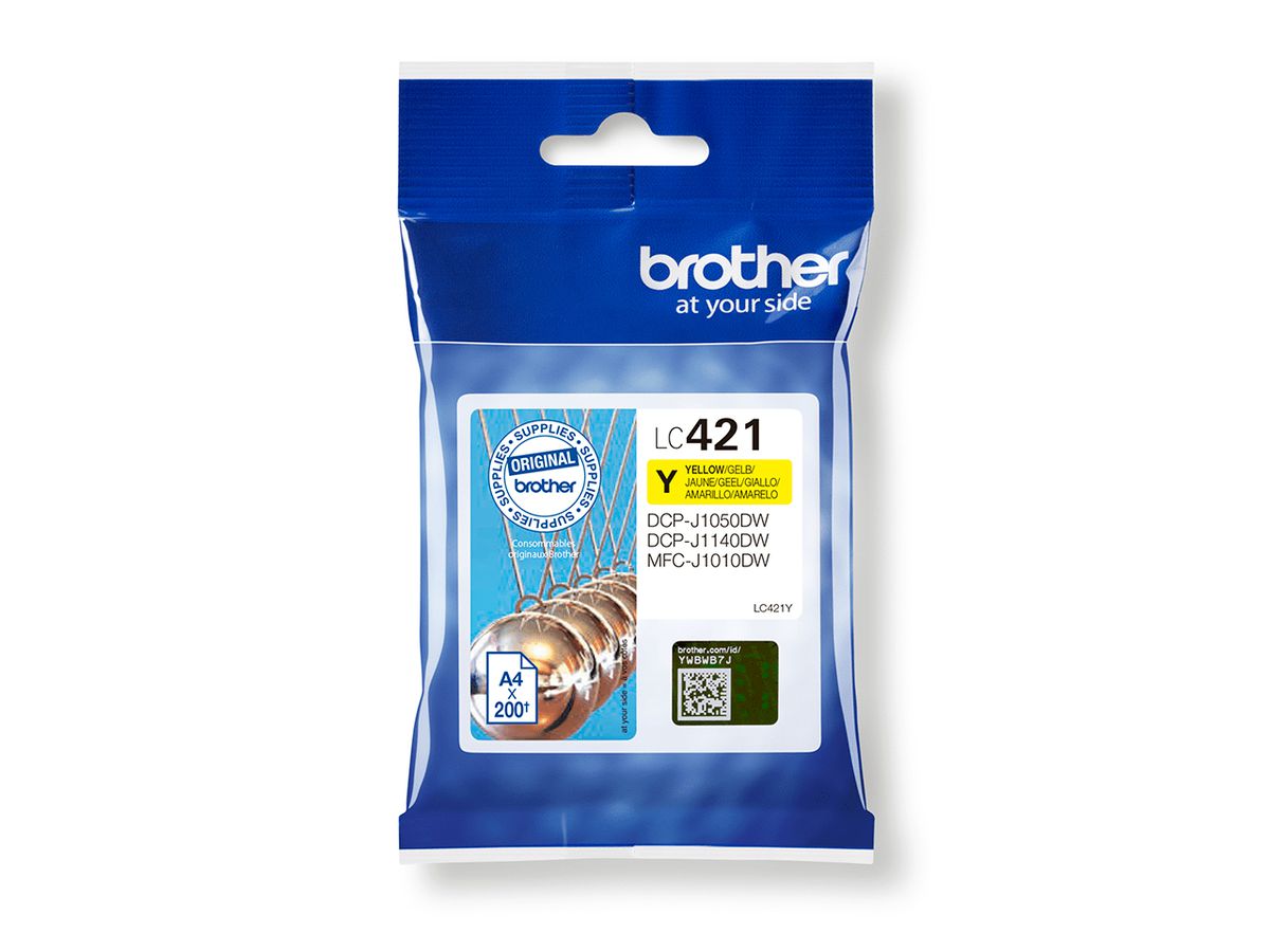 Brother LC421Y ink cartridge 1 pc(s) Original Yellow