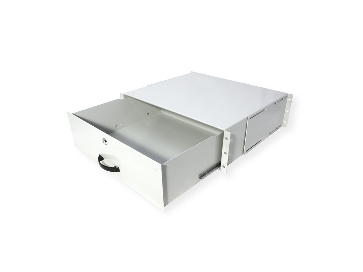 ROLINE 19-inch keyboard drawer 3 U, 400 T lockable grey