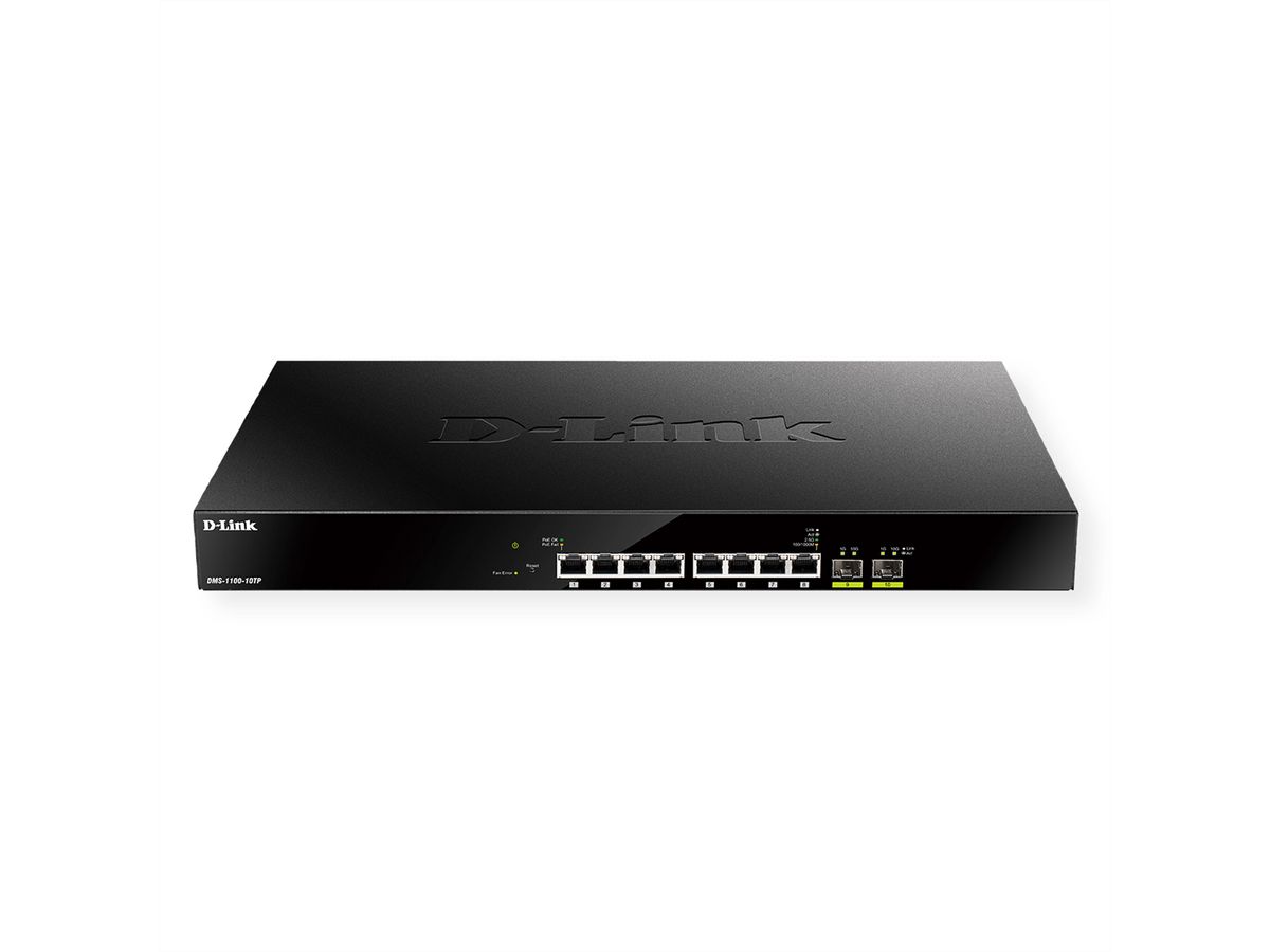 D-Link DMS-1100-10TP 10-Port Switch PoE Multi-Gigabit Smart Managed