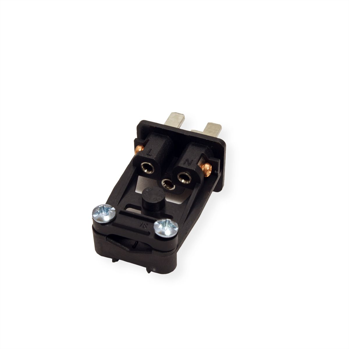 BACHMANN stekker voor koude apparaten IEC320 C20 16A/250VAC, Schroefaansluiting, zwart