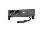 BACHMANN DESK2 2xprotective contact USB C, USB Charger 30W 0.2m GST18 black