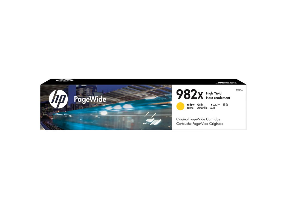 HP 982X High Yield Yellow Original PageWide Cartridge