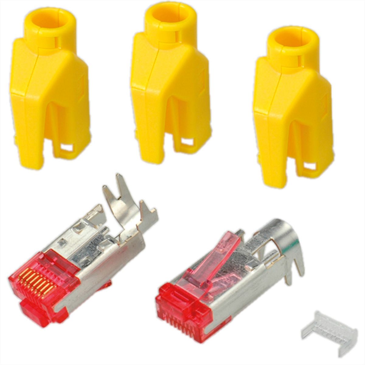 HiRose TM21 Stecker geschirmt, Tülle gelb, 50 Stück