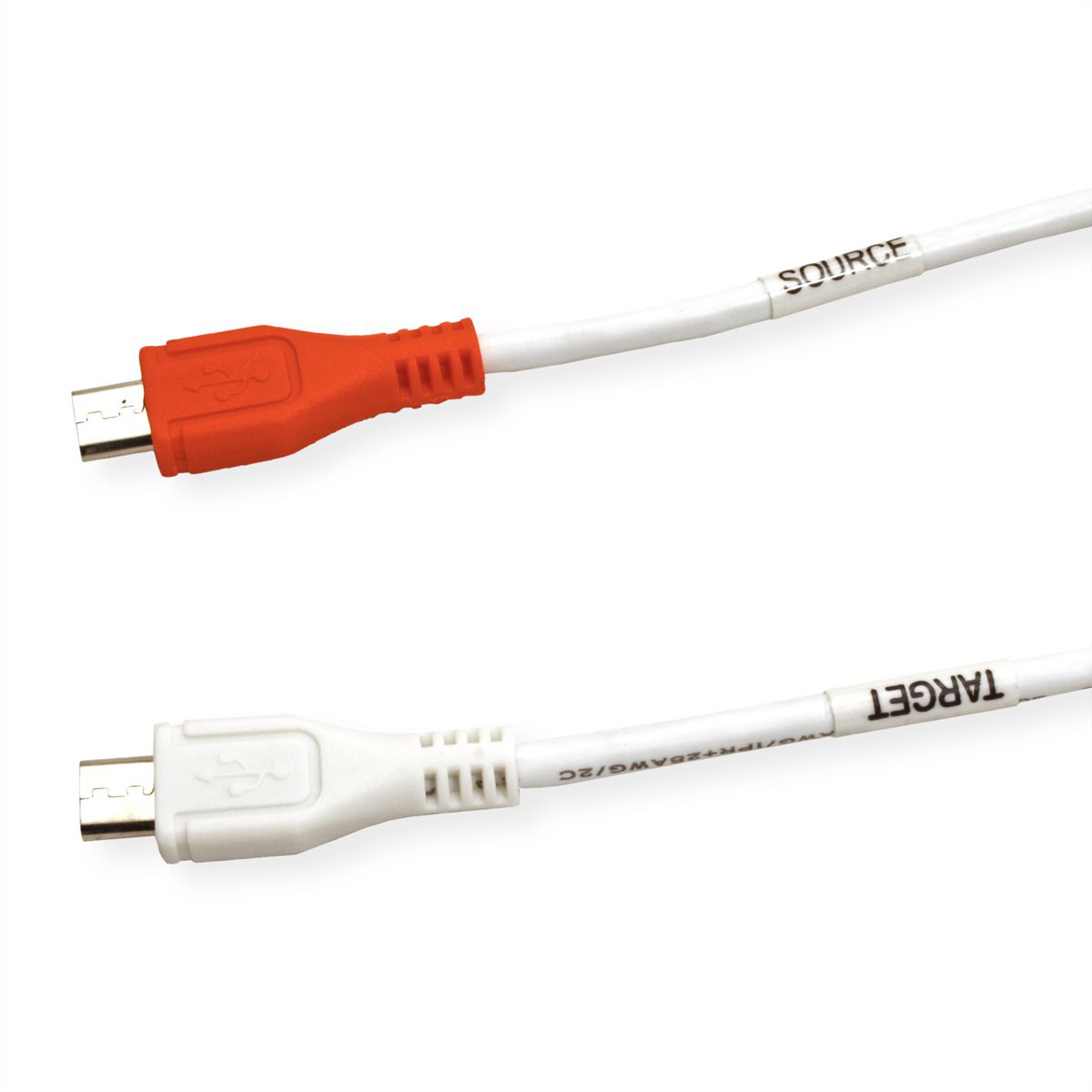 VALUE USB 2.0 Charge cable, Micro B M/M, 0.3m