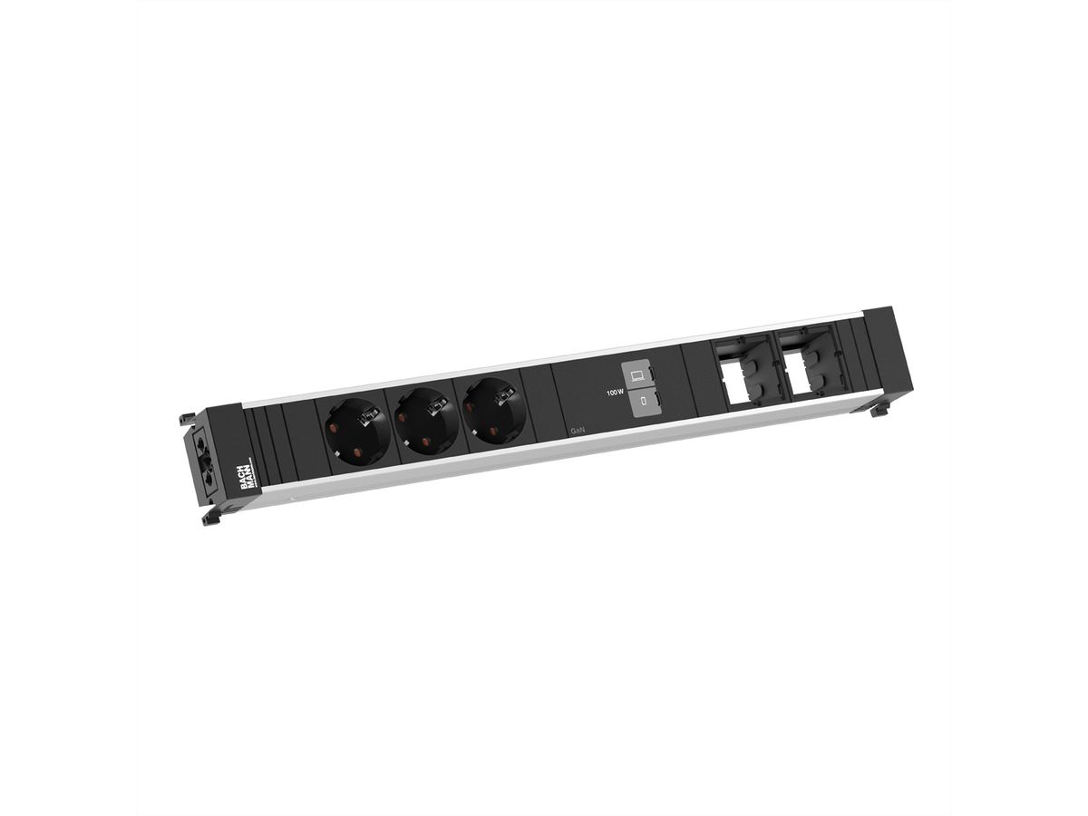 BACHMANN CONFERENCEF XL 3xCEE7/3, 2xCM 1xUSB C/C 100W
