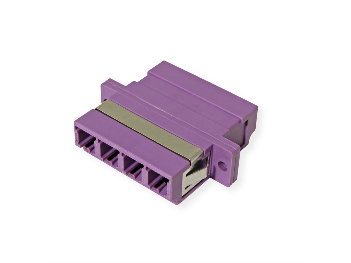 VALUE  Fibre Optic Adapter LC quadruple, OM4, PB