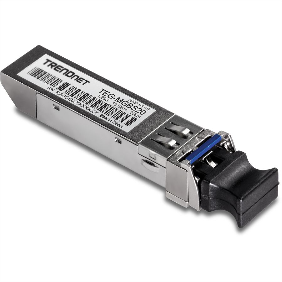 TRENDnet TEG-MGBS20 Mini-GBIC , Single-Mode LC Module 10KM