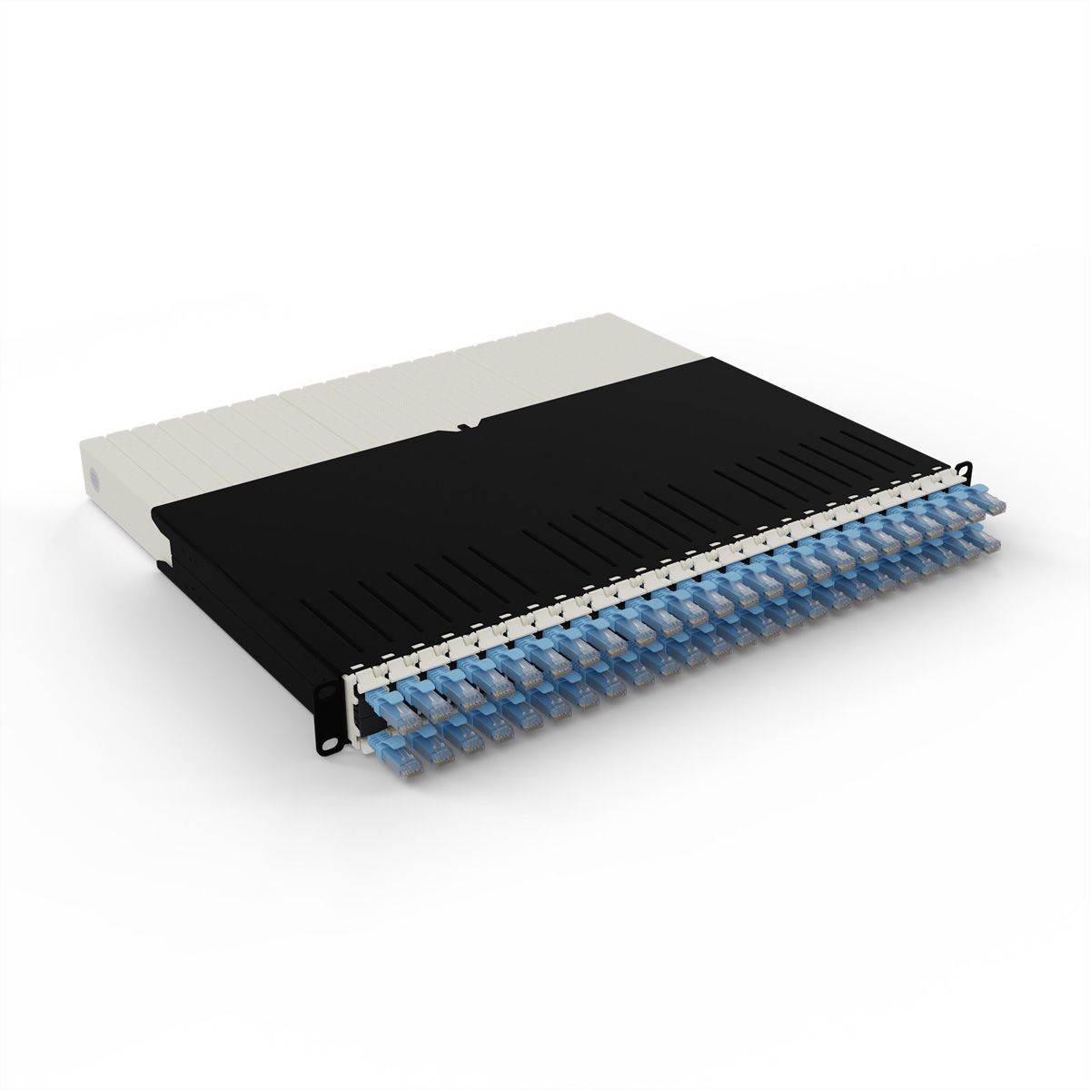 patchbox.one 8RU UTP blauw Cat.6a 0,8 m