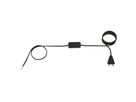 BACHMANN supply cable 2x0.75 1.8m black, H03VVH2-F Euro plug unpacked switch
