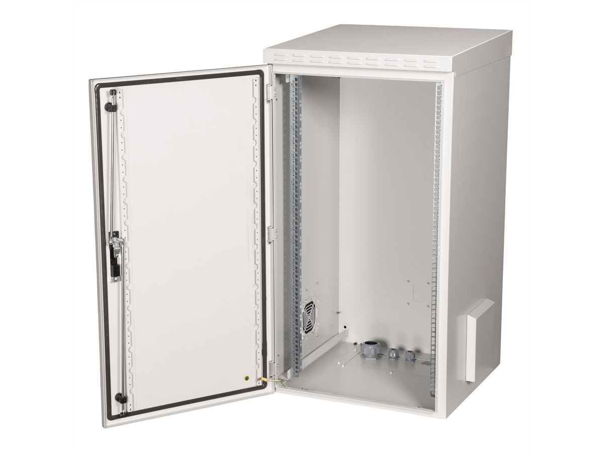 ROLINE 19-inch wandbehuizing Pro 22 U , 600x600 BxT IP55 buiten grijs
