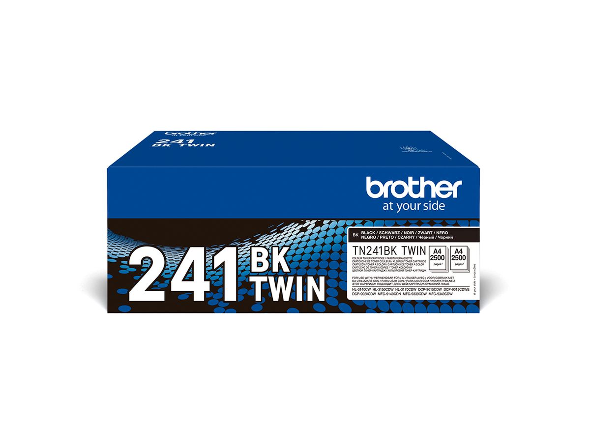 Brother TN-241BKTWIN tonercartridge 2 stuk(s) Origineel Zwart
