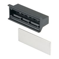 SCHROFF Statische handgreep kunststof trapeziumvormig, zwart, 12 pk
