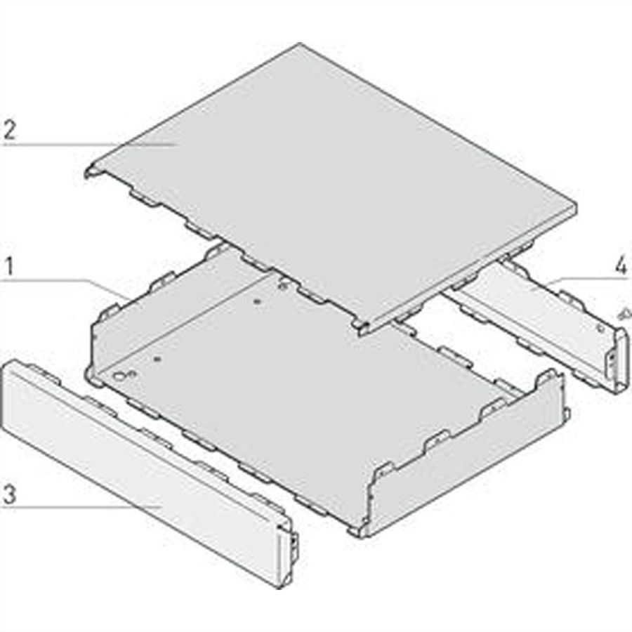 SCHROFF Interscale bureaukoffer, ongeperforeerd, 44 mm, 133 mm, 133 mm, INTERSCALE M 44H 133B 133T