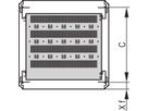 SCHROFF Varistar 19'' Shelf, Stationary, 75 kg, RAL 7035, 600W 600D