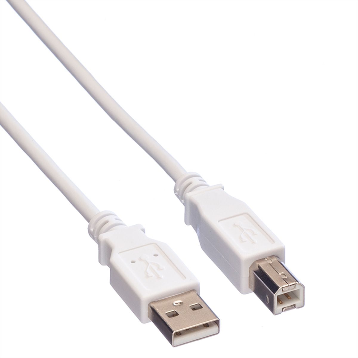 VALUE USB 2.0 Cable, A - B, M/M, white, 4.5 m
