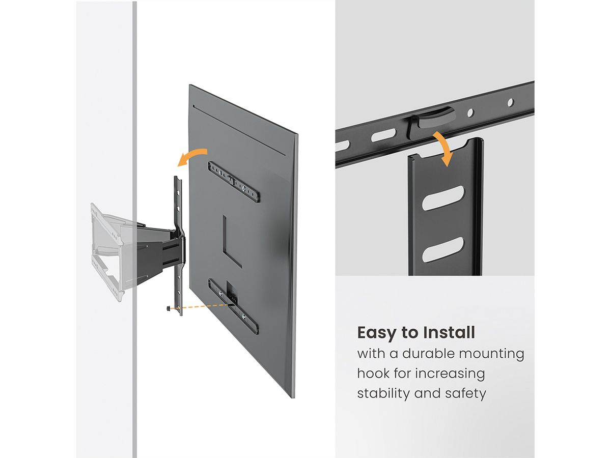 VALUE TV Wall Mount, ultra-slim, 43" - 90" (109,22cm - 228.6cm), max. 50kg