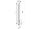 SCHROFF ATCA frontplaat, Al profiel, niet versterkt met veerbelasting, hendel stijl, 8 HE, 6 PK