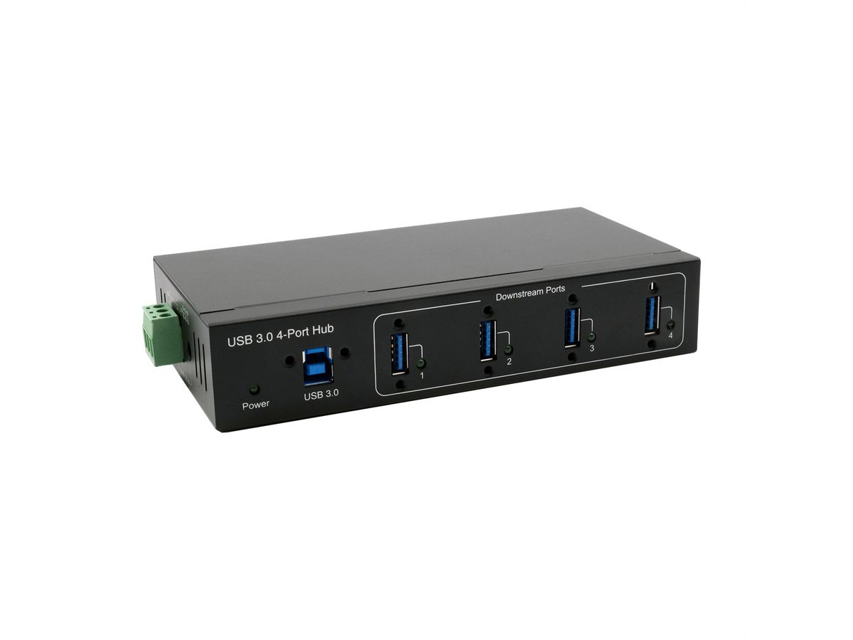 EXSYS EX-11224HMVS 4-poorts USB 3.2 Gen 1 metalen HUB VIA VL811+ chipset