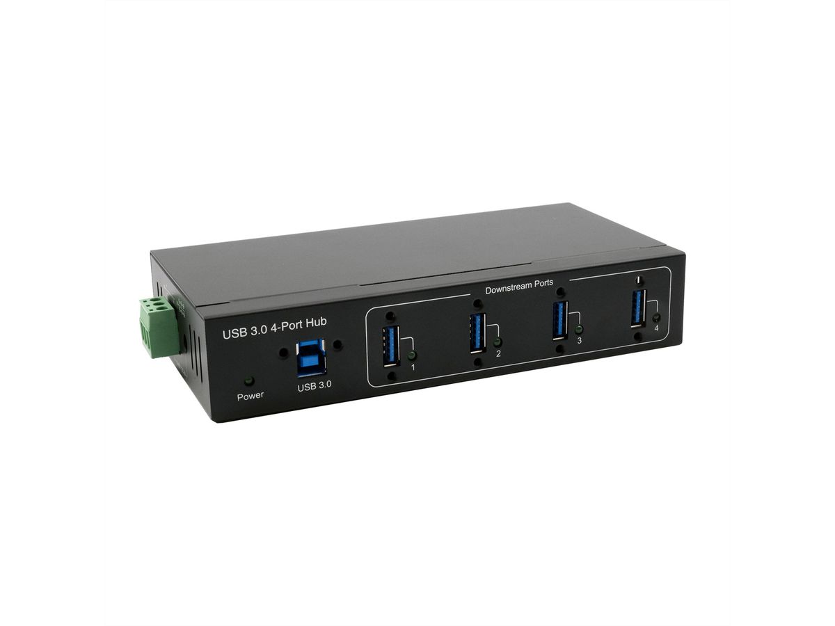 EXSYS EX-11224HMVS 4 Port USB 3.2 Gen 1 Metall HUB VIA VL811+ Chipset