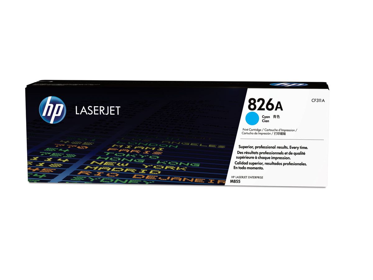 HP 826A originele cyaan LaserJet tonercartridge