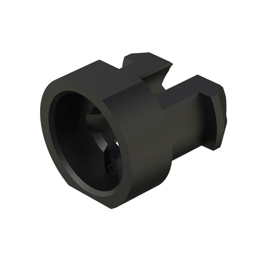 SCHROFF Sleeves for M2.5, Plastic, Black, 100 pieces
