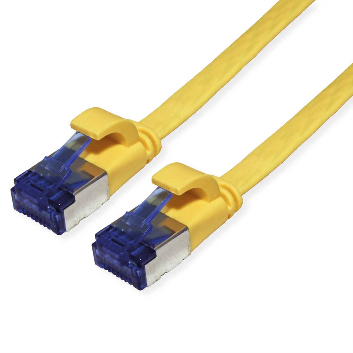 VALUE FTP Patch Cord, Cat.6A (Class EA), extra-flat, yellow, 5 m