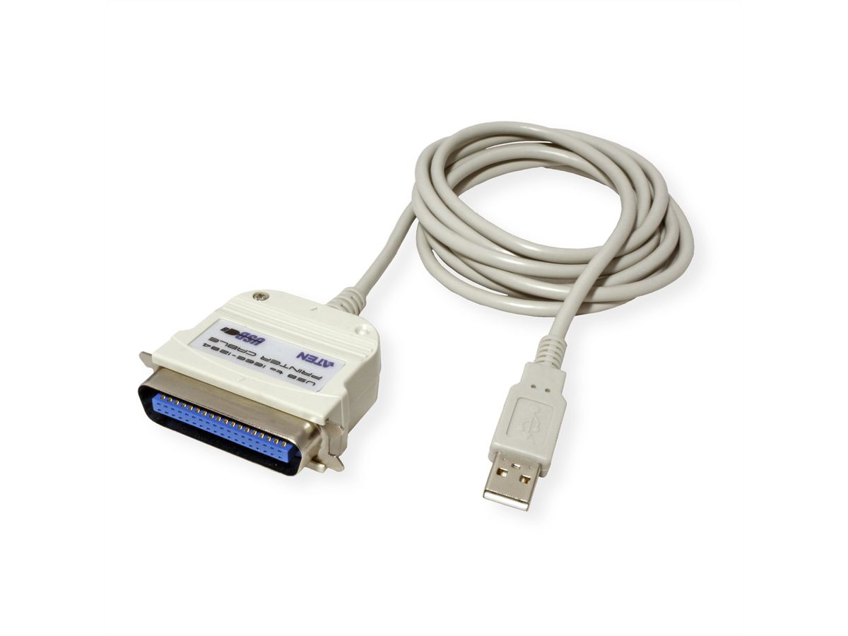 ATEN UC1284B USB parallelle printerkabel, 1,8 m